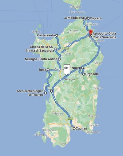 TOUR of SARDINIA 2021-8 days
