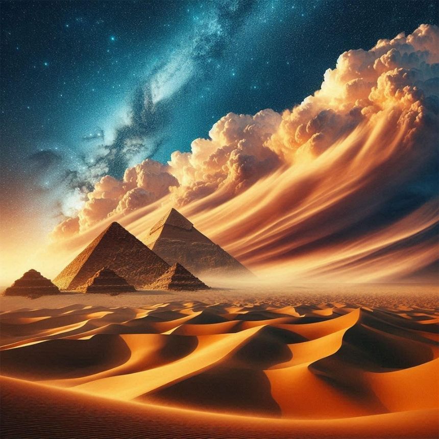 Giza, le tre famose piramidi